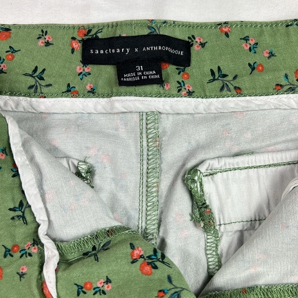 Sanctuary Sz 31 Green Floral Shorts - Picture 11 of 14